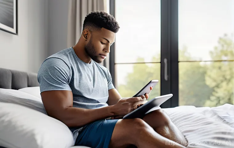 스포츠 퍼포먼스 분석 - A cutting-edge sports analysis lab featuring a male athlete in his 30s, performing dynamic movements...