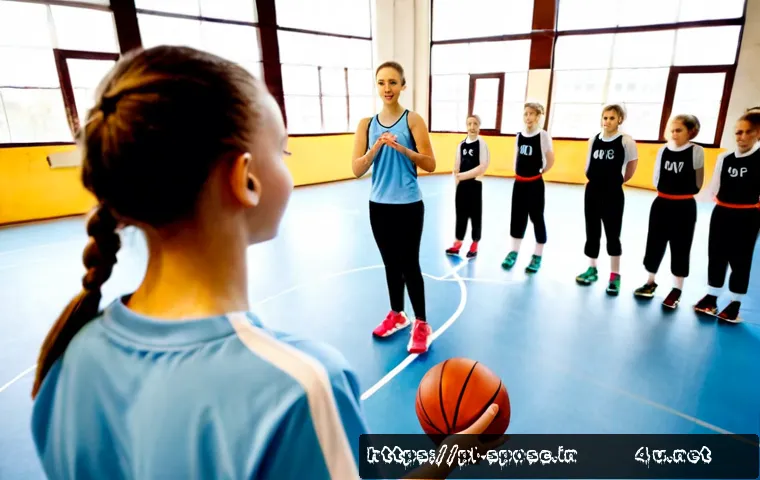 Home 17 체육 교육과 스포츠 과학 - Photorealistic Polish secondary school physical education lesson in a bright modern gymnasium, femal...